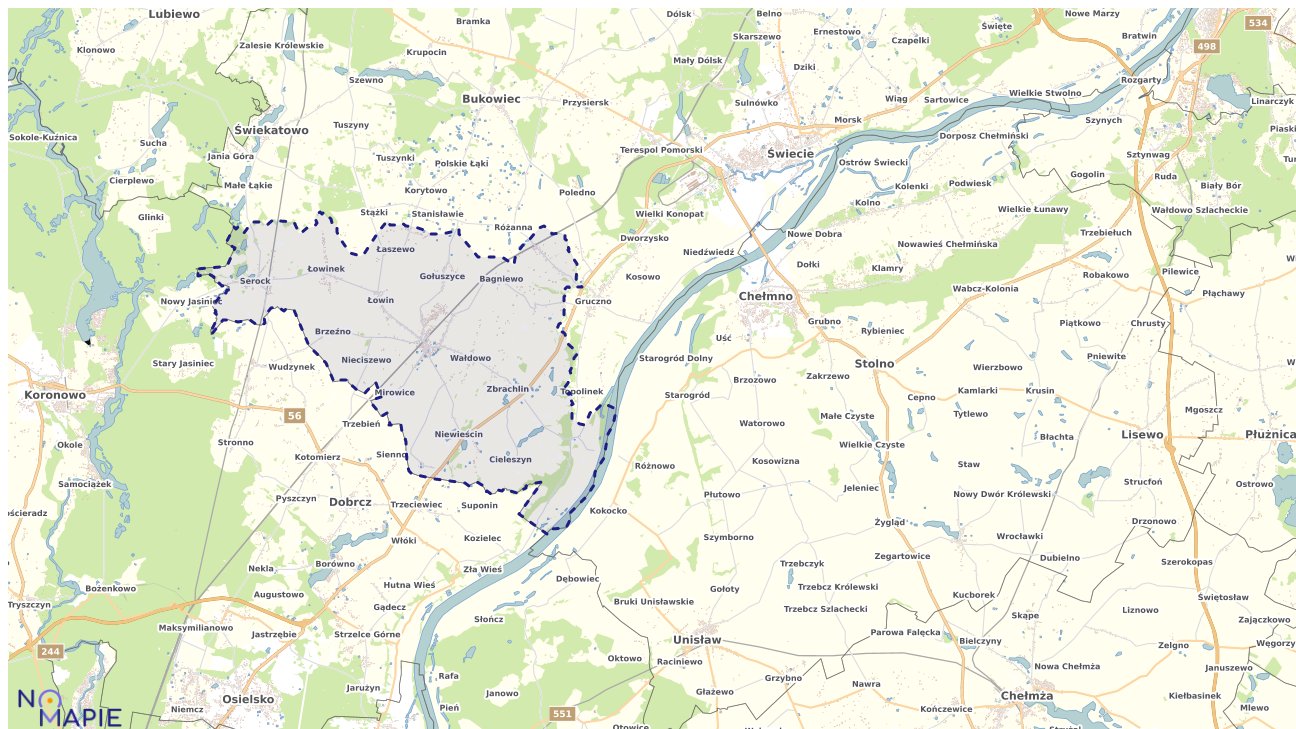 Mapa obszarów ochrony przyrody Pruszcza